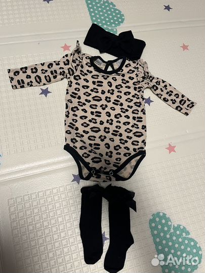 Леопардовое боди mimilav 68-74