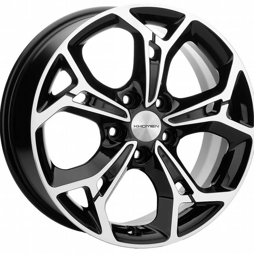 Диски Khomen KHW1702 7x17 5x114.3 ET51 D67.1 Black-FP