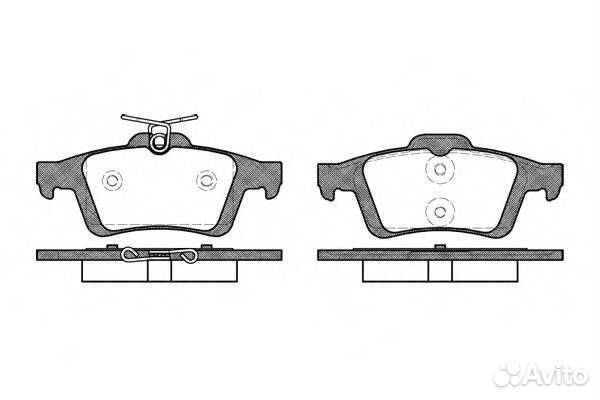 Колодки тормозные ford focus 2 04- задн. Remsa 084