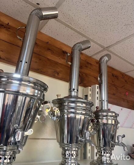 Самовар тульский на дровах