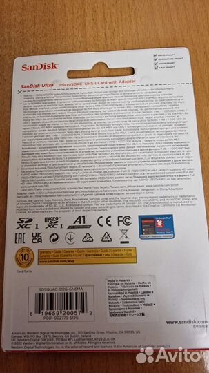 Новая USA SanDisk 512GB Ultra 150MB/s