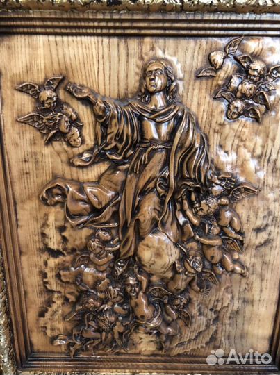 Картина резная дерево65x50