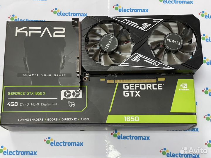 GeForce GTX 1650 X Black 4GB KFA2