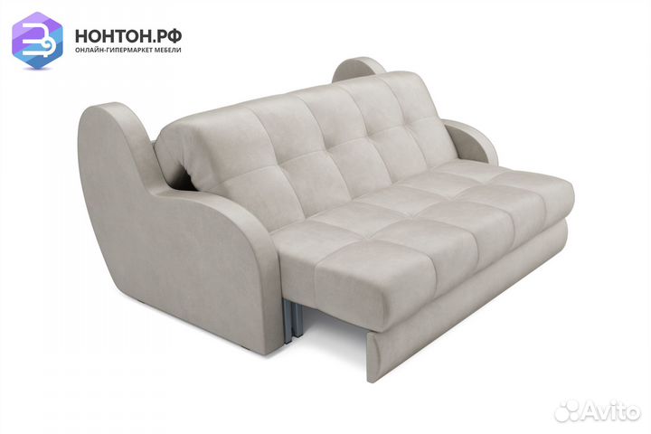 Диван аккордеон Барон вельвет бежевый