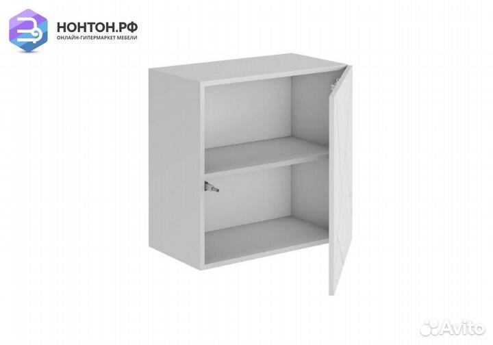 Шкаф навесной Гранж шн-002 белый шагрень / матовый