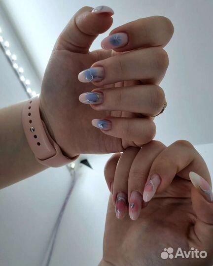 Маникюр гель лак, укрепление