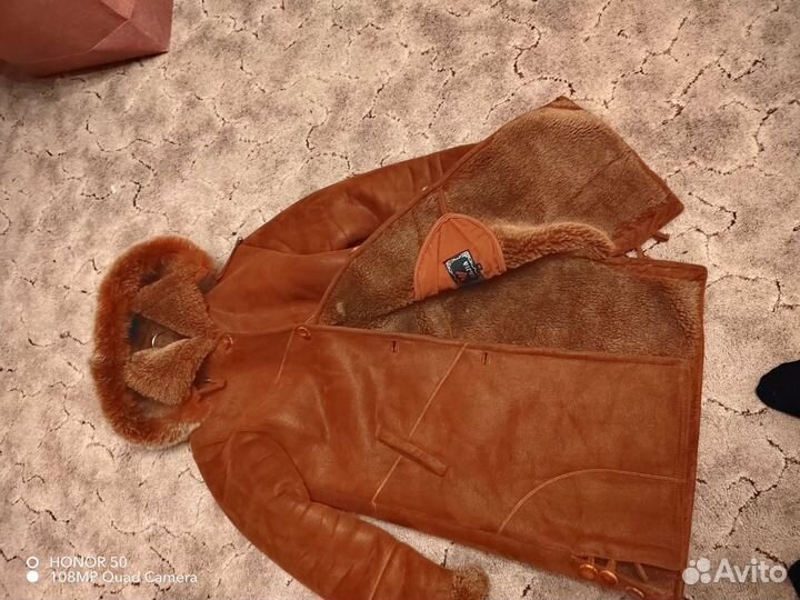 Дубленка натуральная женская 48 50 размер