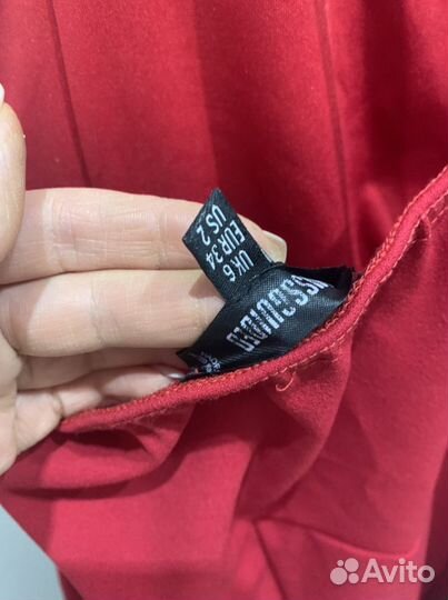 Новый Комбинезон Missguded красный палаццио