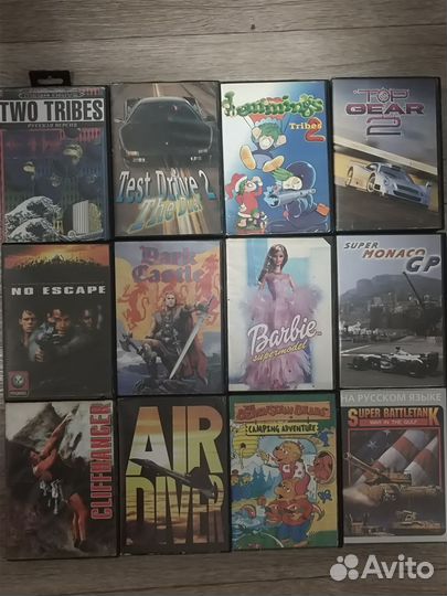 Картриджи для sega mega drive 2 90х