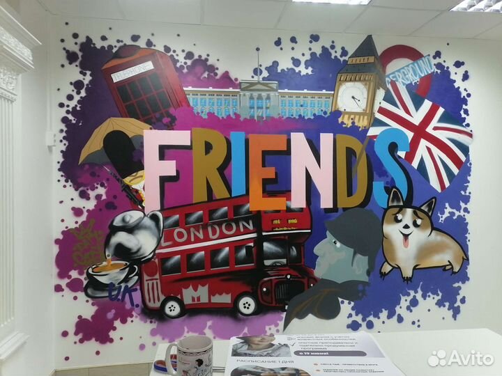 Граффити оформление Роспись стен Дизайн помещений