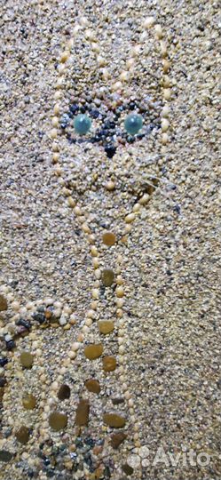 Картина панно кошки из камня ручная работа