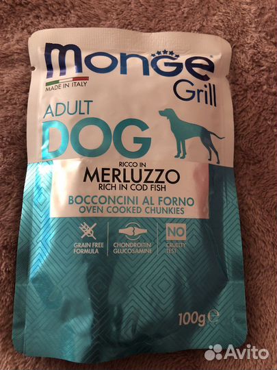 Корм для собак monge влажный