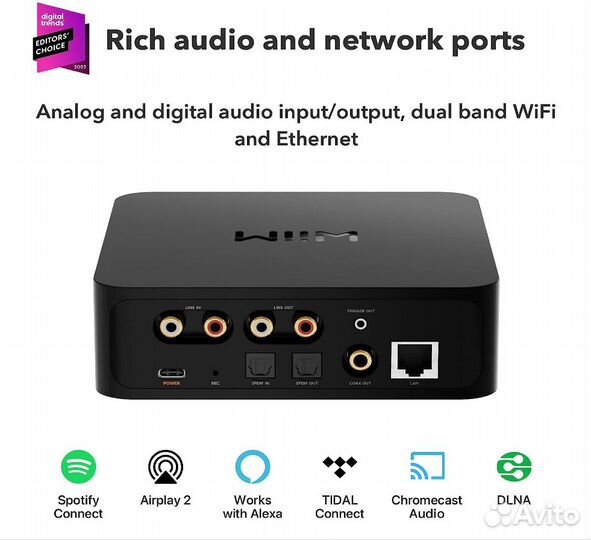 WiiM Pro Chromecast/ WiFi/Hi-Res/Bluetooth/Wi-Fi