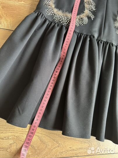 Платье сарафан италия max mara перья натуральные