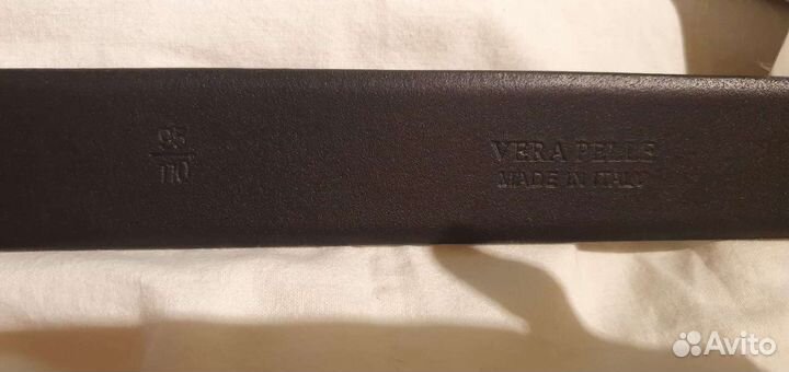 Итальянский ремень кожаный мужской