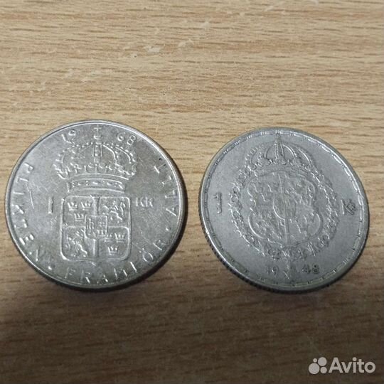 Серебряные монеты швеция