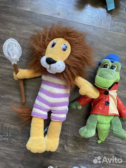 Игрушки крокодил Гена Чебурашка