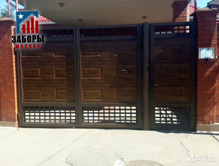 Распашные ворота с установкой