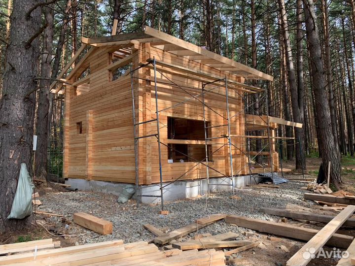 Домокомплект 6х6 из профилированного бруса кедра