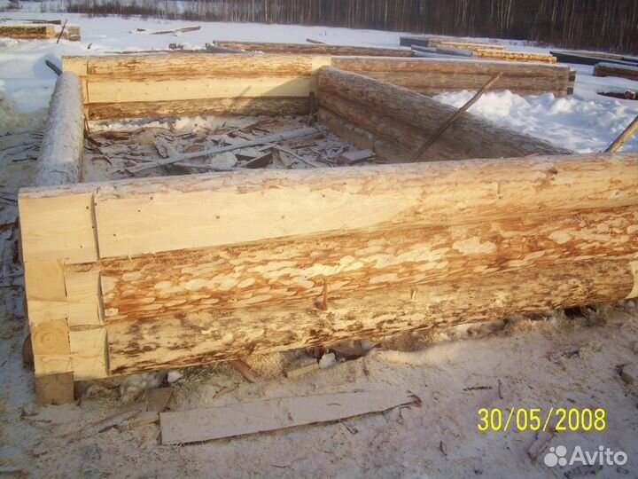 Срубы бань домов и дачь