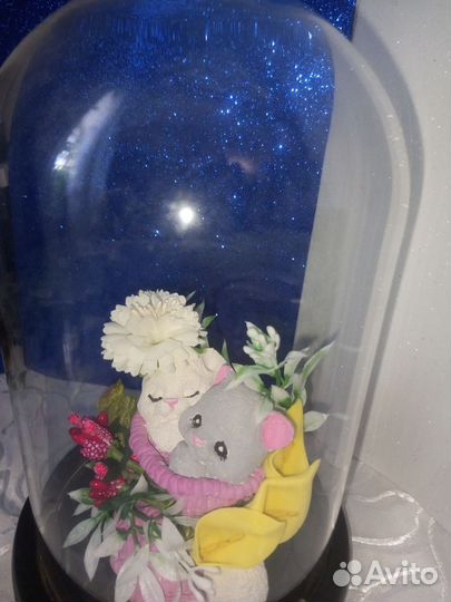 Роза в колбе, композиция,подарок