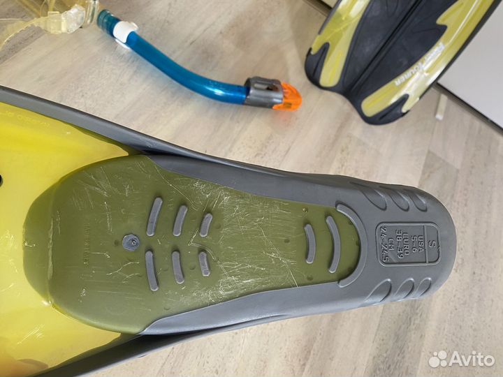 Ласты tusl 39 маска дайвинг трубка