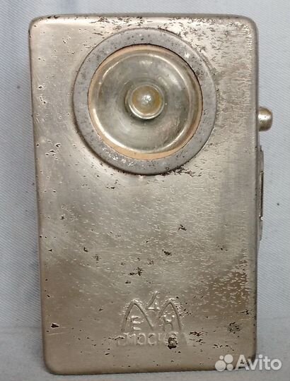 Карманный металлический фонарик СССР.емх.Артель.г