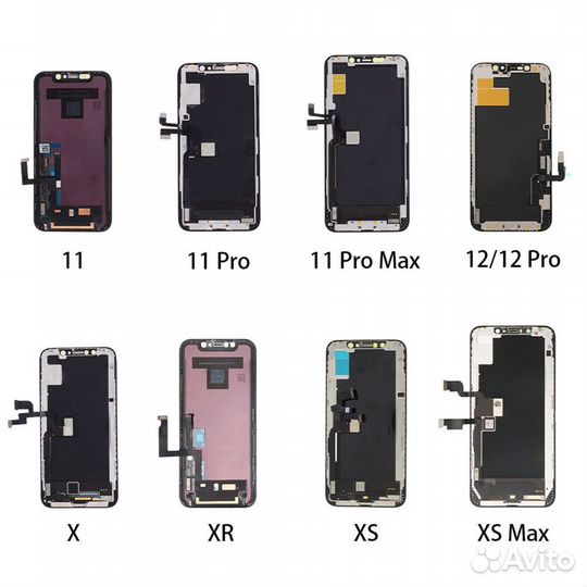 Дисплей на iPhone X, Xs, XR, 11, 11pro