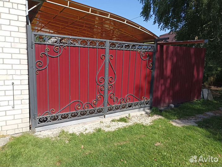 Заборы, ворота, навесы, лавочки, козырьки