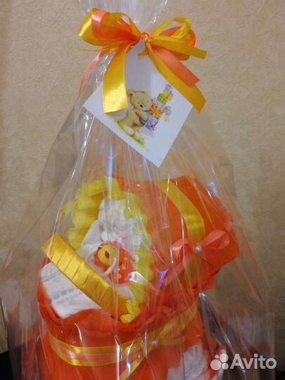 Торт из памперсов подгузников