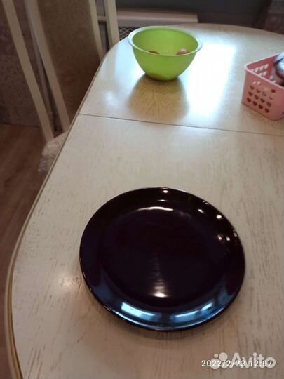 Тарелки большие Икея коричневые