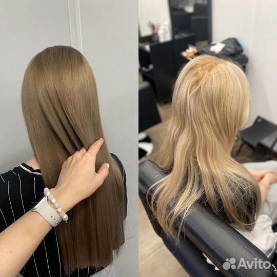 Окрашивание волос в салоне