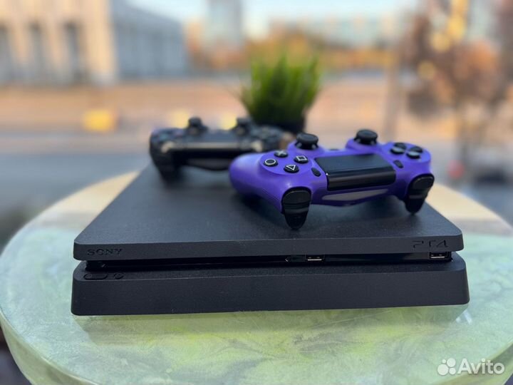 Sony Playstation 4 Slim 1tb 2 геймпада