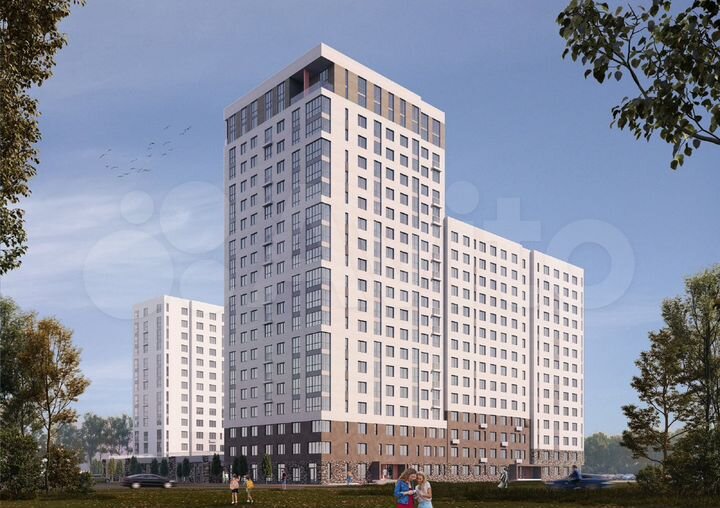 1-к. квартира, 27 м², 12/19 эт.