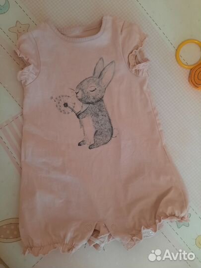 Набор летних вещей для девочки 3-6 мес