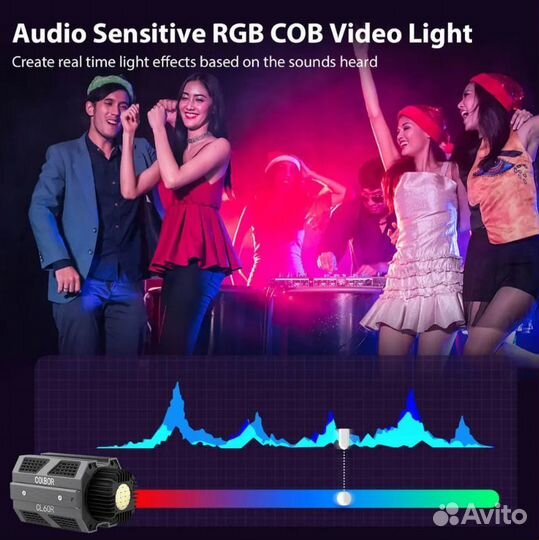 Сolbor CL60R 65 вт RGB свет для видео фото