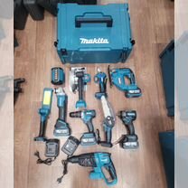 Набор аккумуляторного инструмента Makita 10 в 1