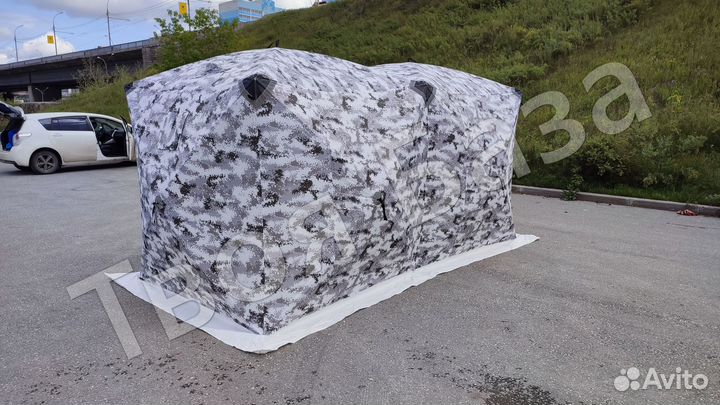 Зимняя палатка куб утепленная 400*200*200 метра