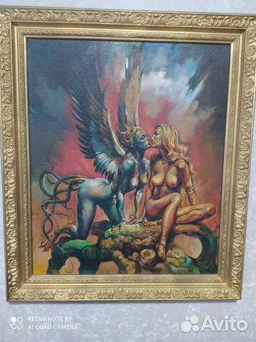 Картина маслом на холсте в раме