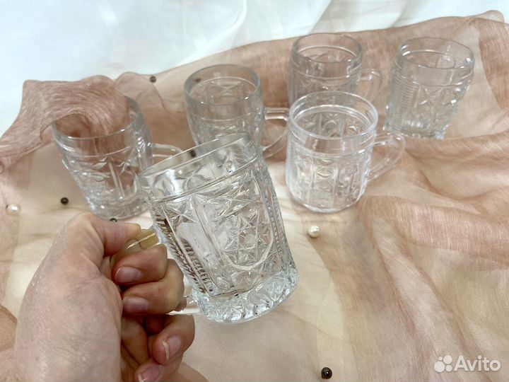 Стаканы бокалы с ручкой СССР