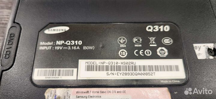 Ноутбук Samsung q310