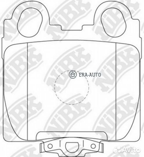 Nibk PN1421 Колодки тормозные дисковые задние