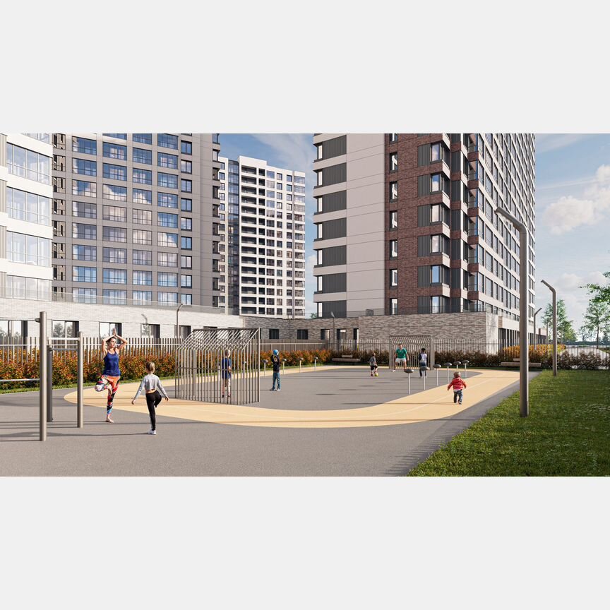 1-к. квартира, 42 м², 4/18 эт.