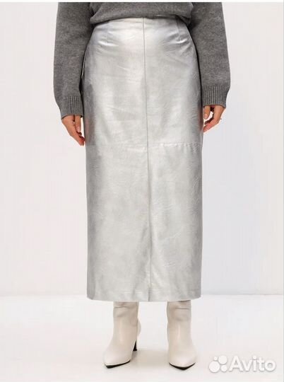 Юбка экокожа