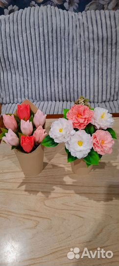 Букет из мыла, цветы на 8 марта