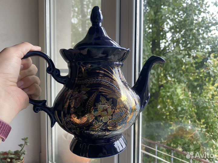 Чайный сервиз, кобальт