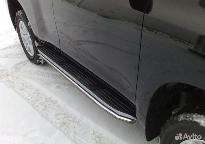 Защита порогов на Land Cruiser Prado 120 прадо 150