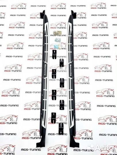 Пороги Hyundai Santa Fe 2018+ подножки санта фе