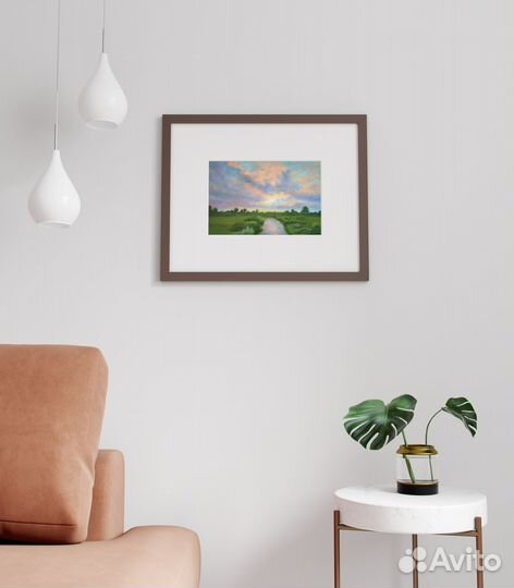 Картина природы летний пейзаж холст