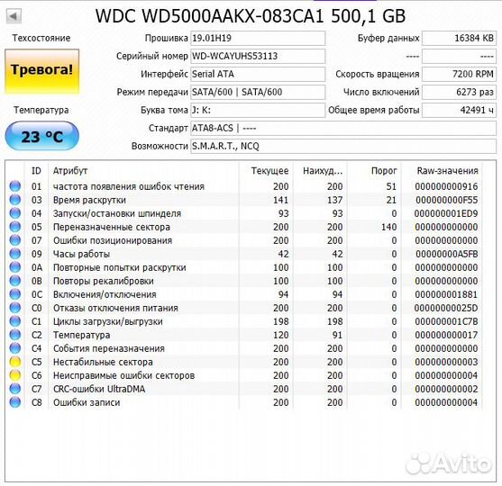 Жесткие диски разного объема - нерабочие